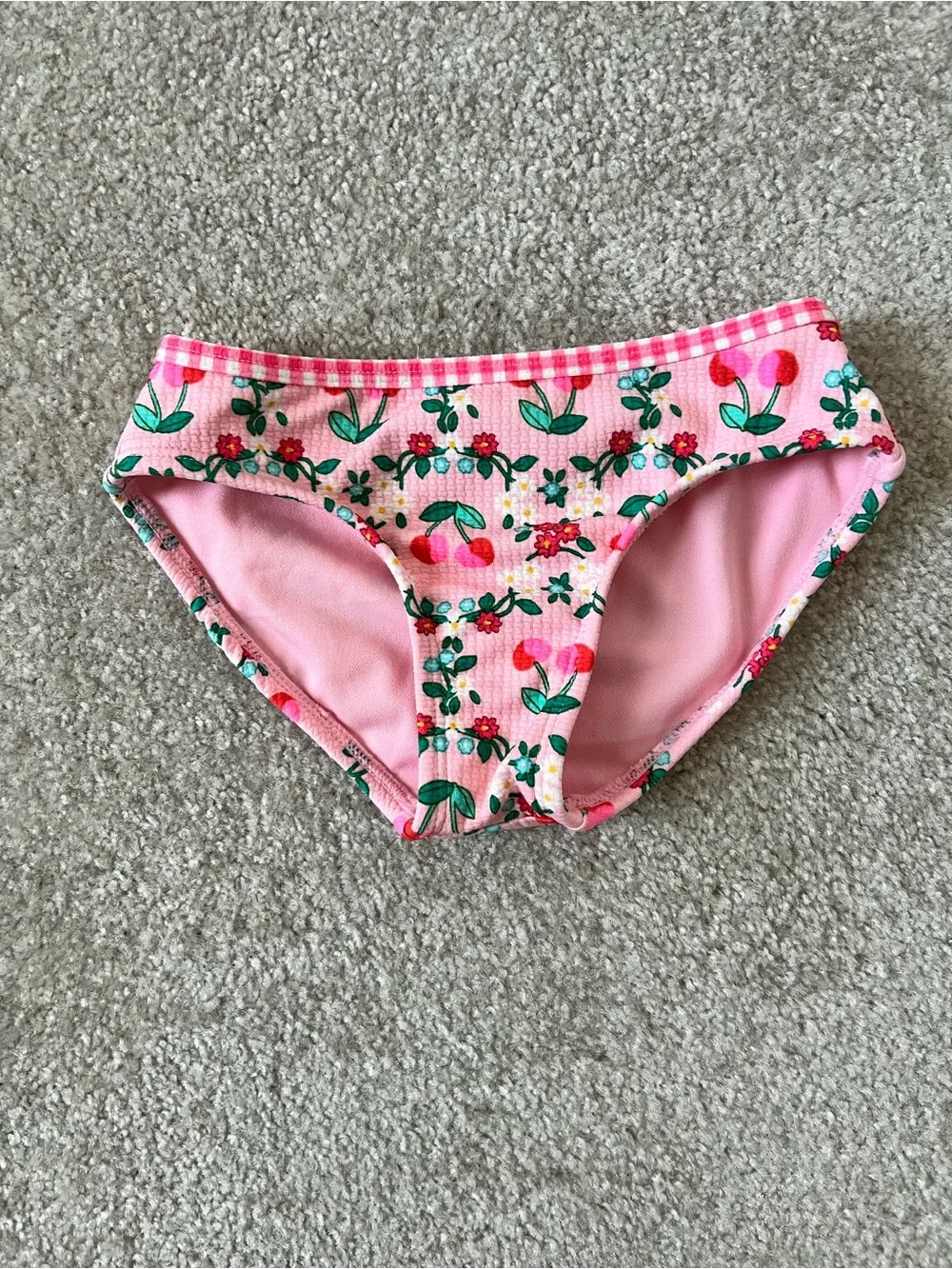 Cat & Jack Pink Floral Crop Bikini Set